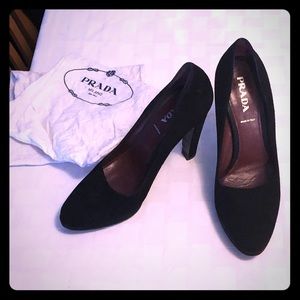 Suede Prada Pumps